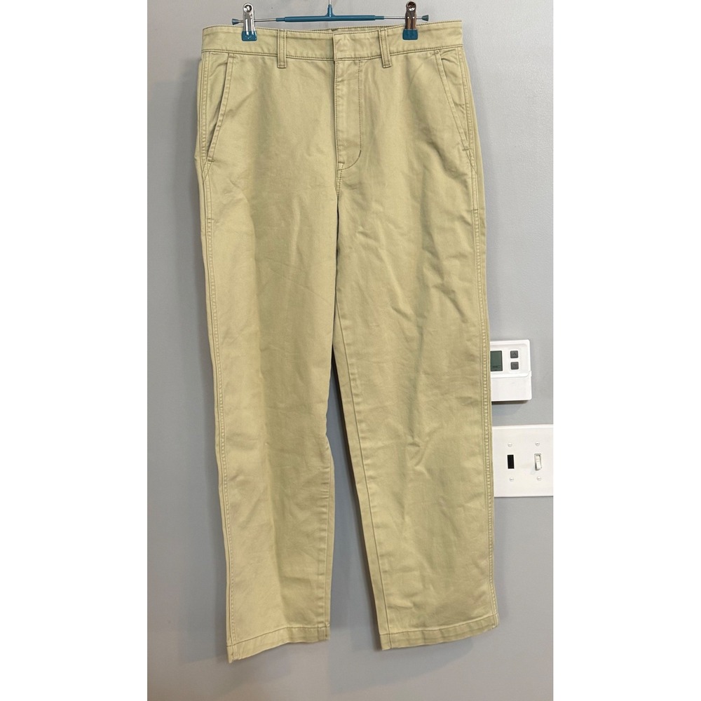 Madewell Women's‎ Cotton Chinos Tan Straight Leg Pants Chore Size 28